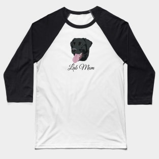 Black Labrador Mom Baseball T-Shirt